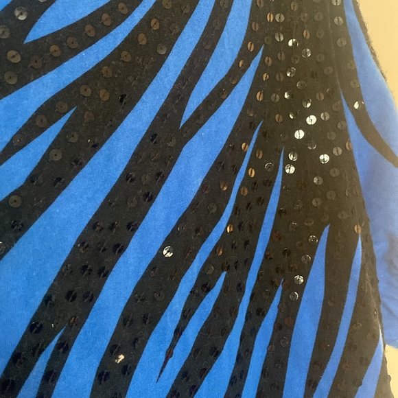 Bob Mackie Sequined Top Size XL - Picture 5 of 9